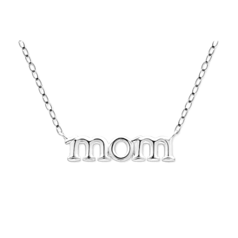 MOM Pendant Necklace in Sterling Silver - Picture 1 of 4